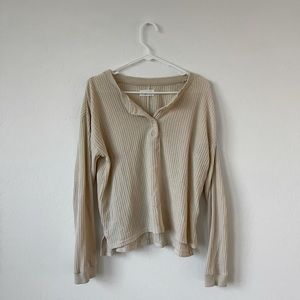 CJLA Waffle Knit Top